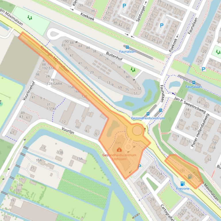 Kaart van postcodegebied 1421LC.