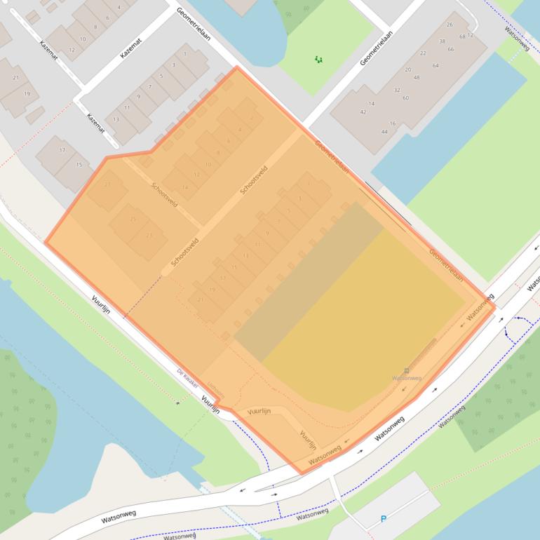 Kaart van postcodegebied 1421LM.