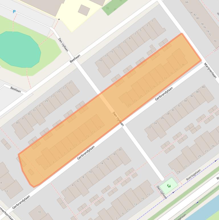 Kaart van postcodegebied 1421NA.