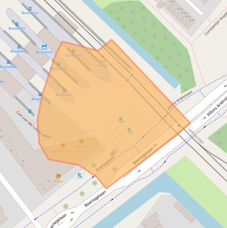 Kaart van postcodegebied 1421NJ.