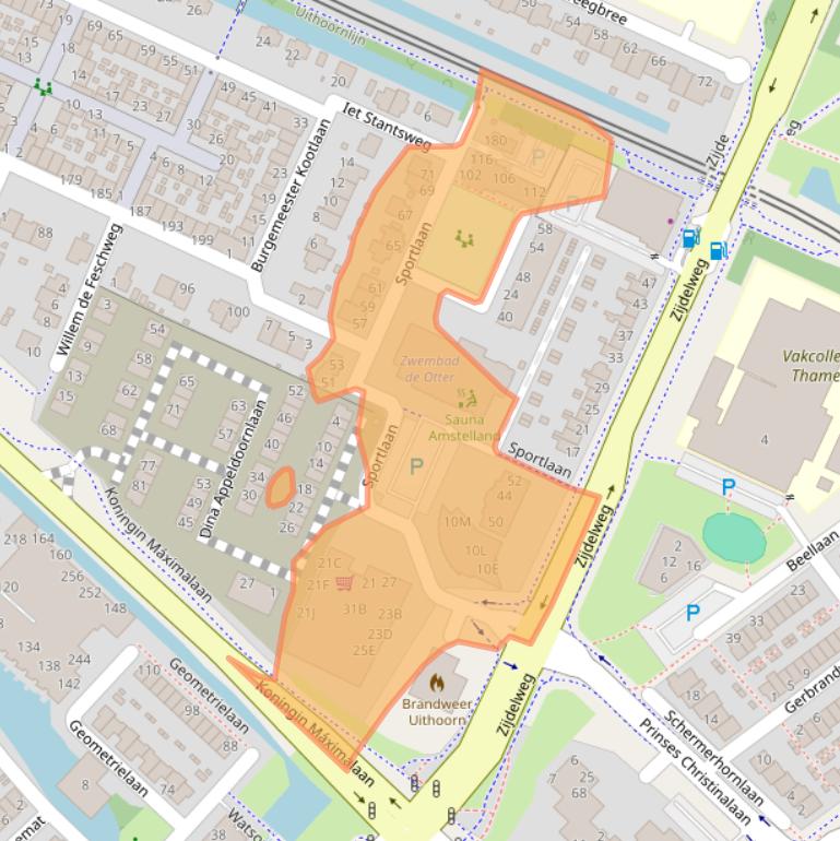 Kaart van postcodegebied 1421TE.