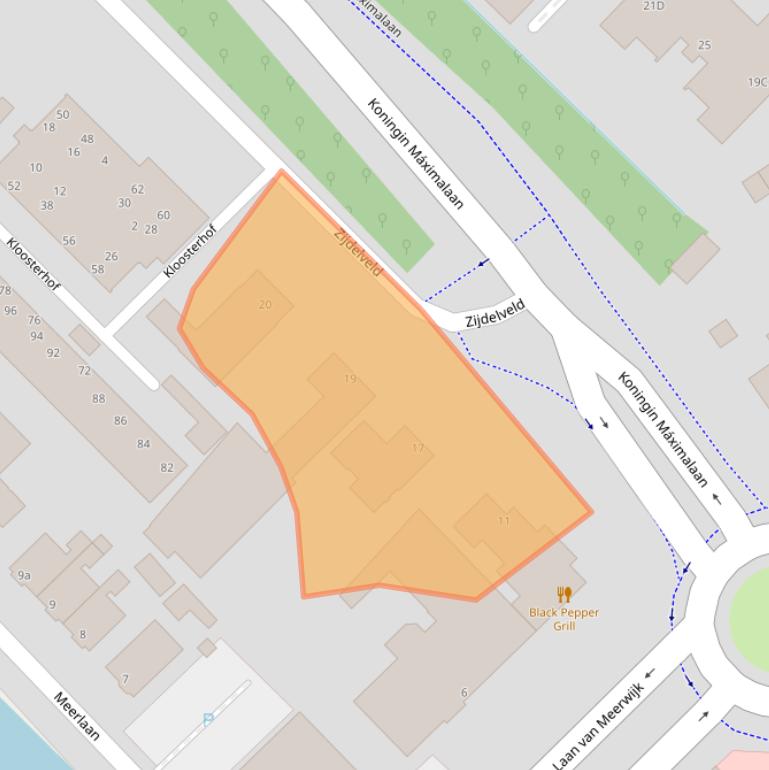 Kaart van postcodegebied 1421TG.