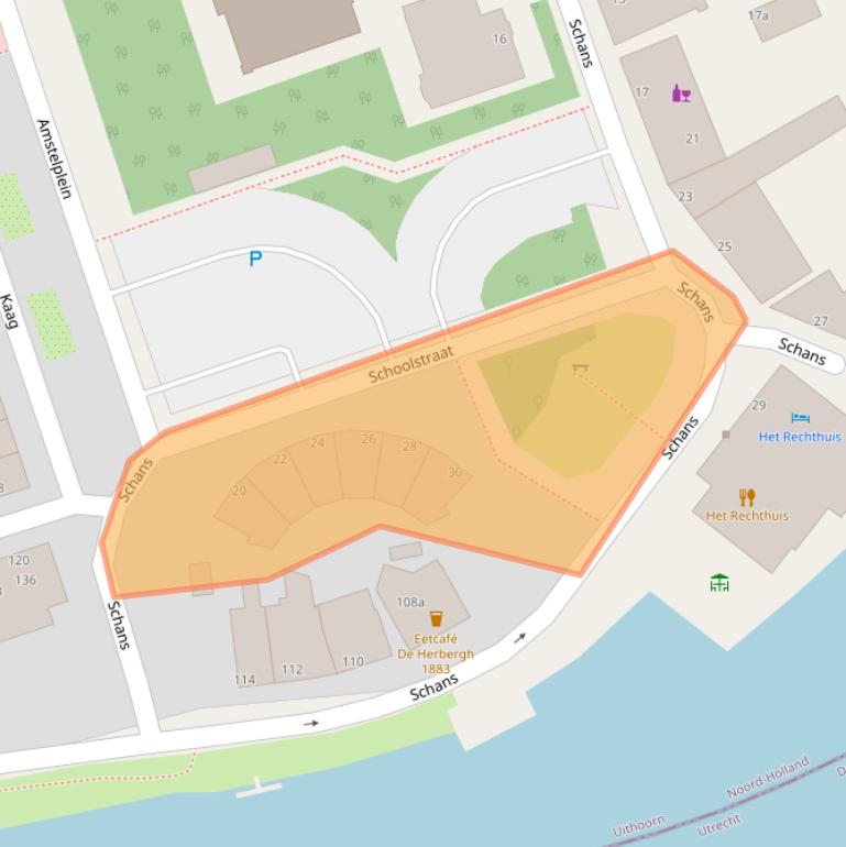 Kaart van postcodegebied 1421TN.