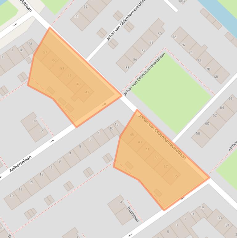 Kaart van postcodegebied 1421TR.