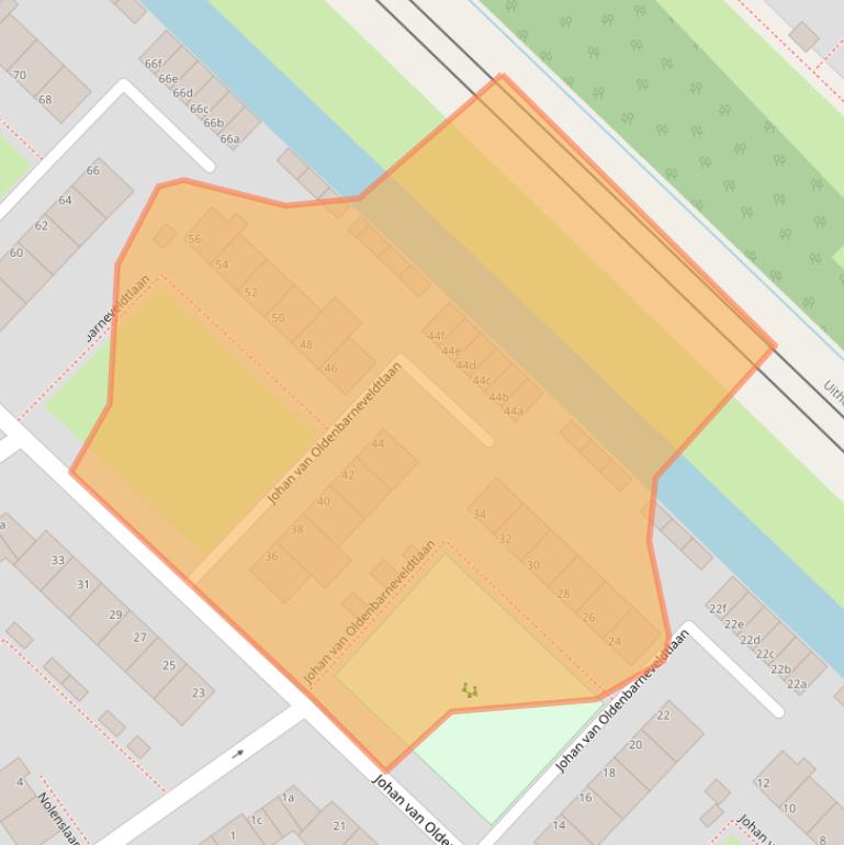 Kaart van postcodegebied 1421TT.