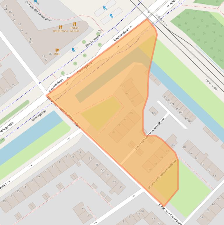 Kaart van postcodegebied 1421TW.