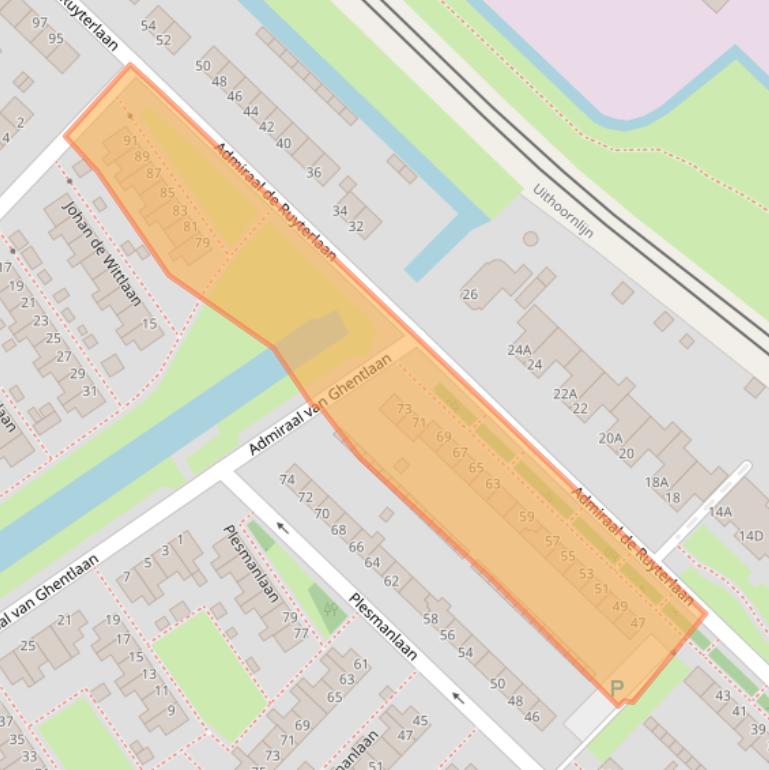 Kaart van postcodegebied 1421VJ.