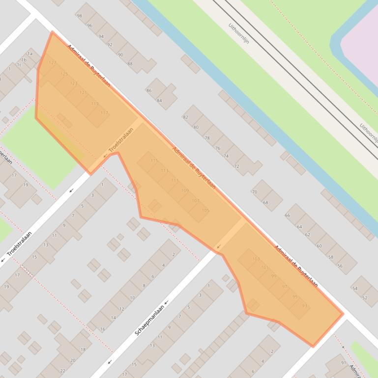 Kaart van postcodegebied 1421VK.