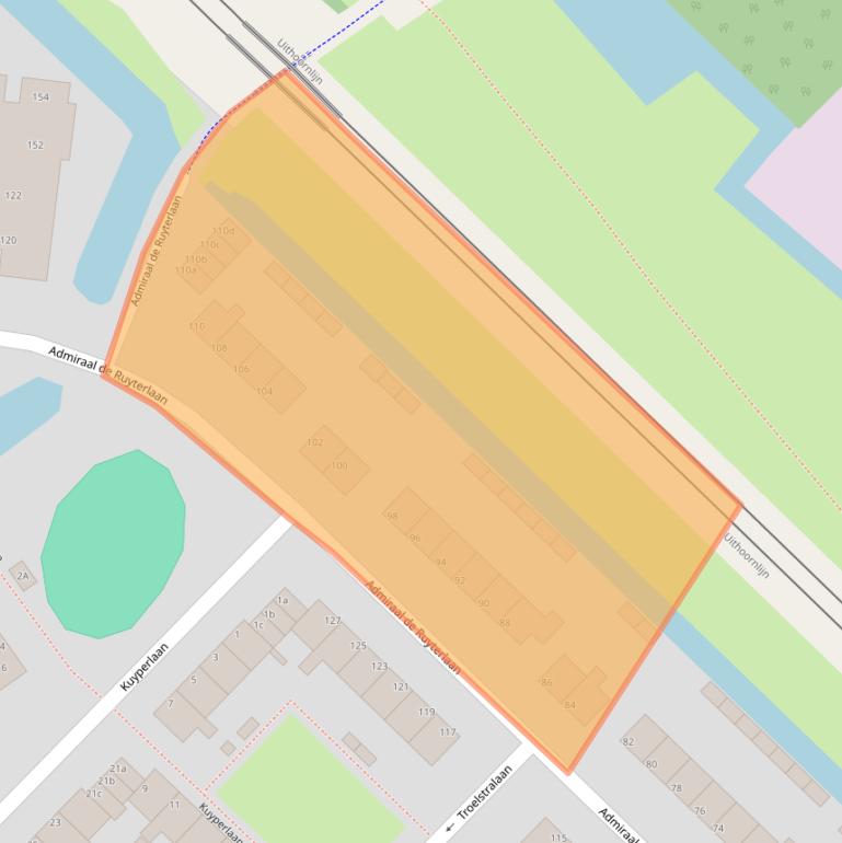 Kaart van postcodegebied 1421VN.