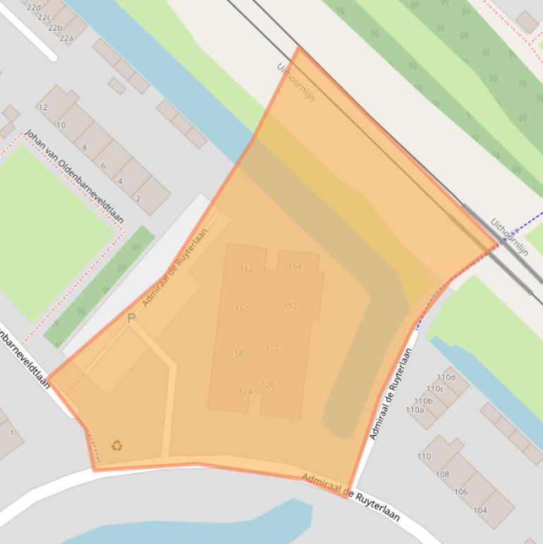 Kaart van postcodegebied 1421WB.