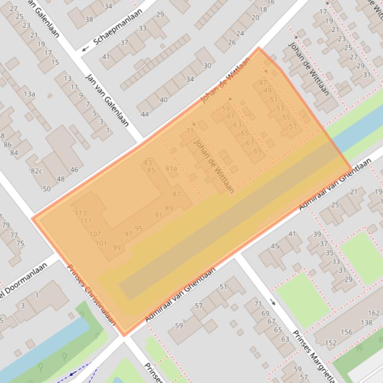 Kaart van postcodegebied 1421XB.