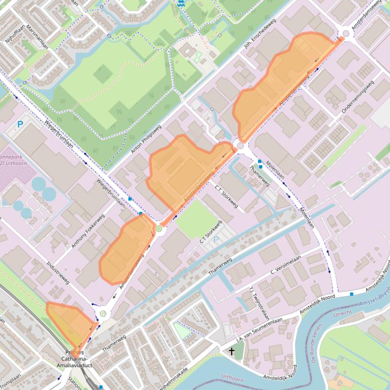 Kaart van postcodegebied 1422AC.