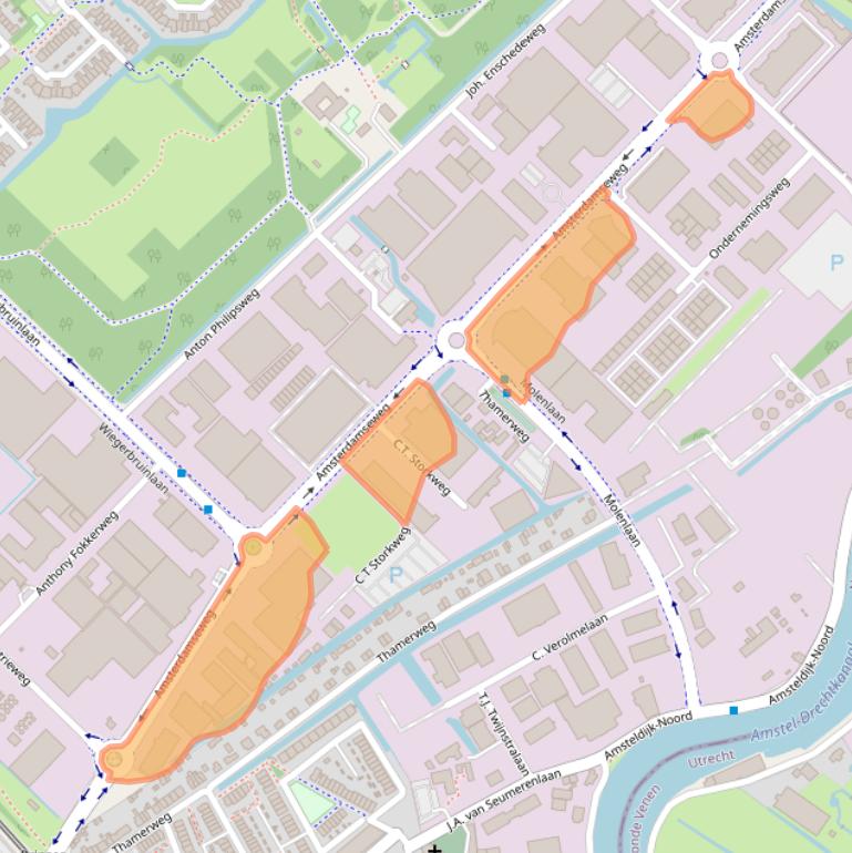 Kaart van postcodegebied 1422AD.