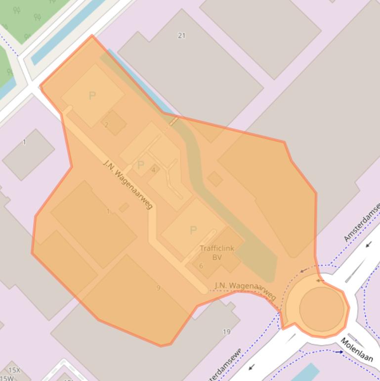 Kaart van postcodegebied 1422AK.