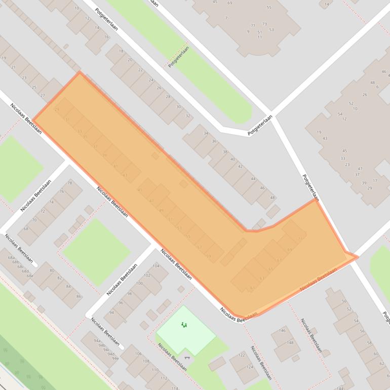 Kaart van postcodegebied 1422AR.