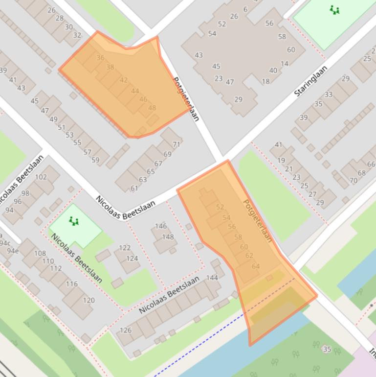 Kaart van postcodegebied 1422BA.