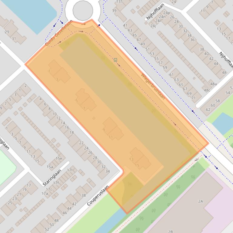 Kaart van postcodegebied 1422BC.