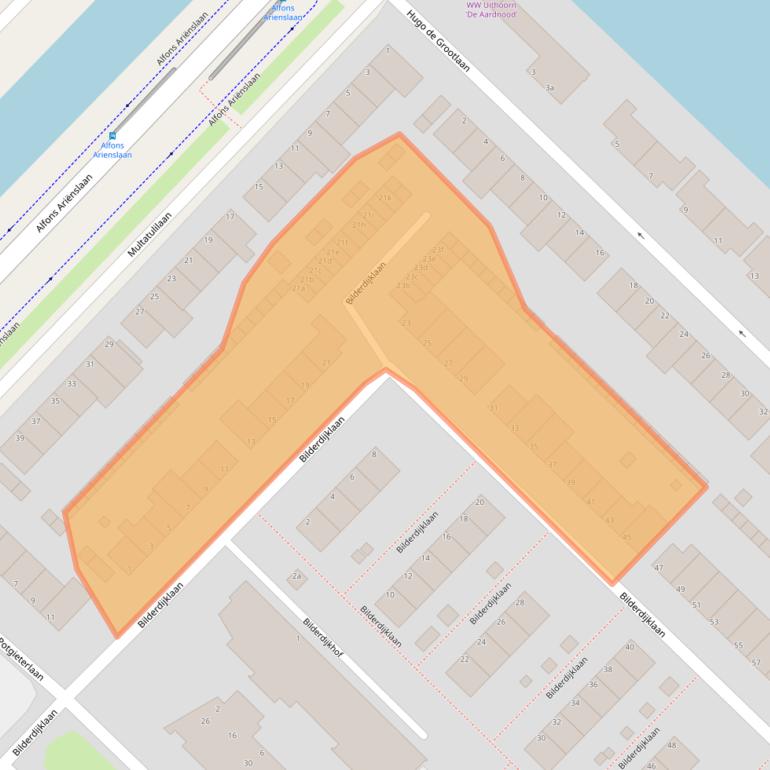 Kaart van postcodegebied 1422BK.