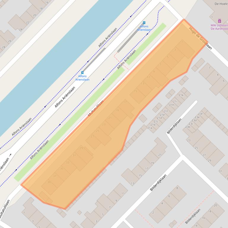 Kaart van postcodegebied 1422BN.