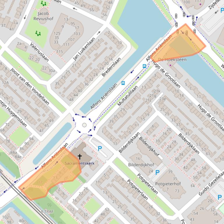 Kaart van postcodegebied 1422BP.