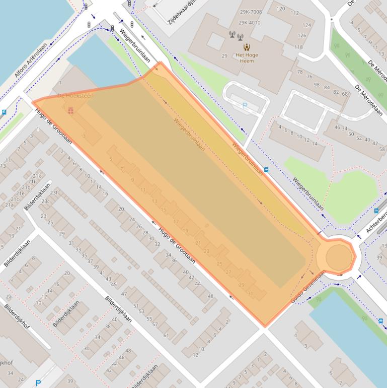 Kaart van postcodegebied 1422BR.