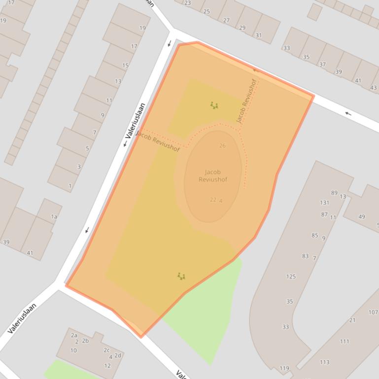 Kaart van postcodegebied 1422BZ.