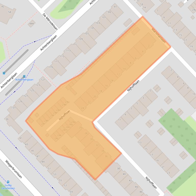 Kaart van postcodegebied 1422CD.