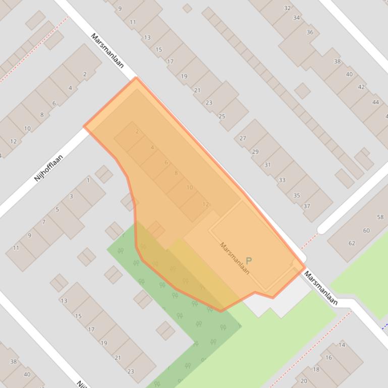 Kaart van postcodegebied 1422CH.