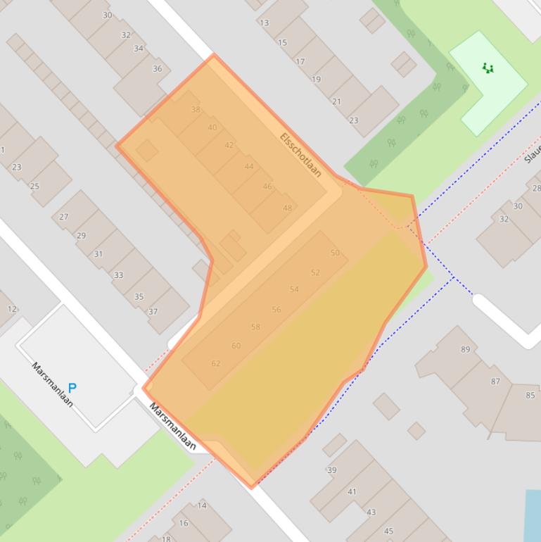 Kaart van postcodegebied 1422CL.