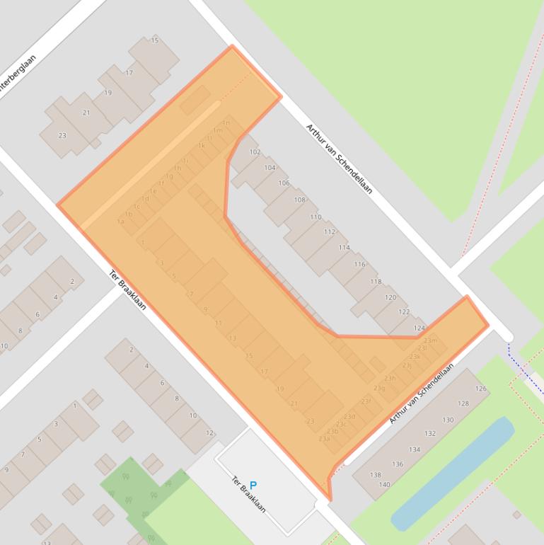 Kaart van postcodegebied 1422CT.