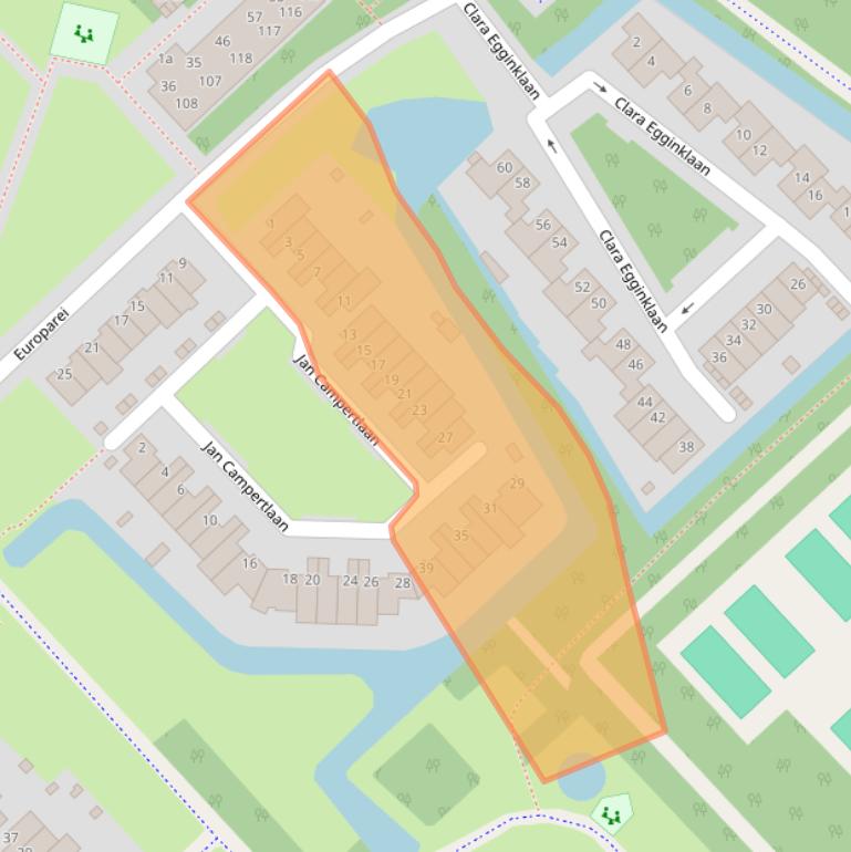 Kaart van postcodegebied 1422DB.