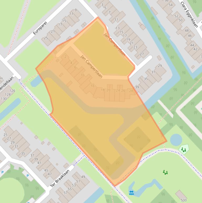 Kaart van postcodegebied 1422DC.