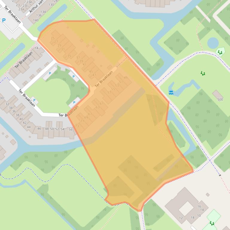 Kaart van postcodegebied 1422DD.