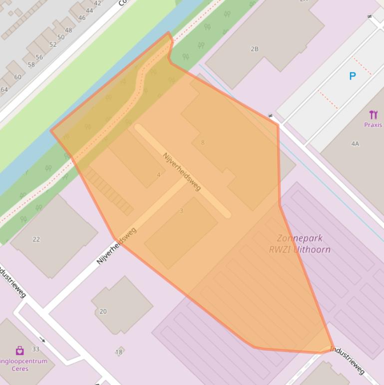 Kaart van postcodegebied 1422DP.