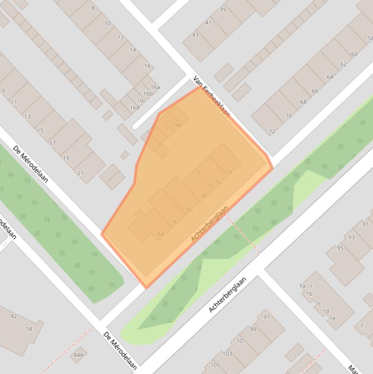 Kaart van postcodegebied 1422EC.