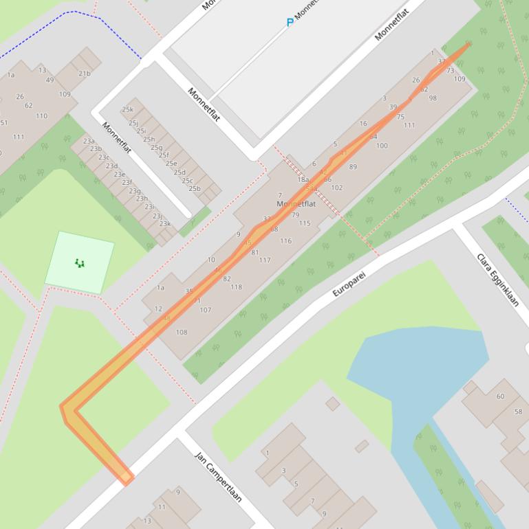 Kaart van postcodegebied 1422EG.