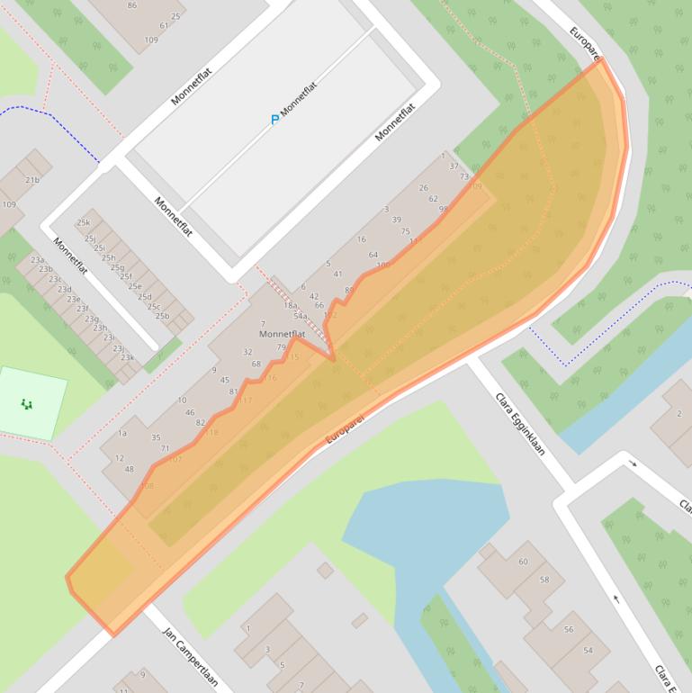 Kaart van postcodegebied 1422EK.