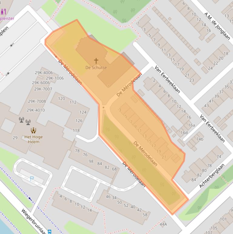 Kaart van postcodegebied 1422GB.