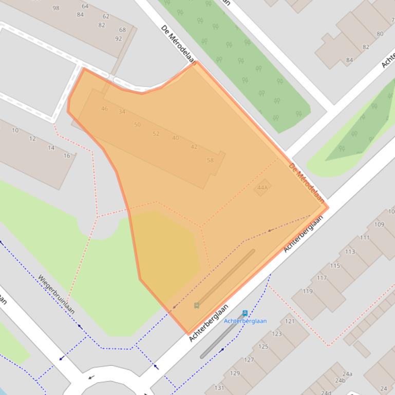 Kaart van postcodegebied 1422GD.