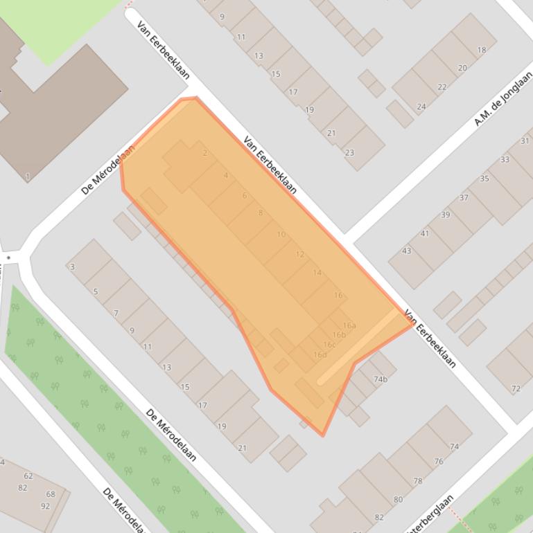 Kaart van postcodegebied 1422GG.