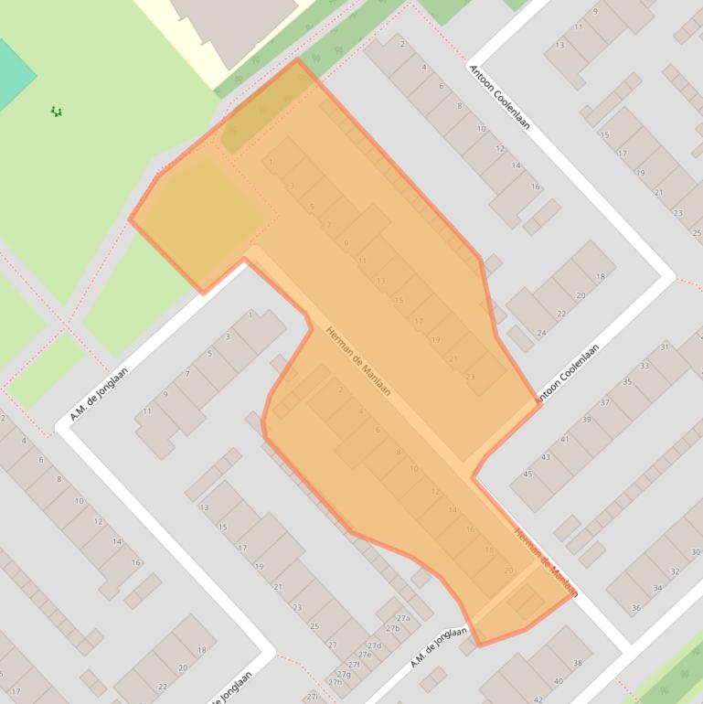 Kaart van postcodegebied 1422GL.