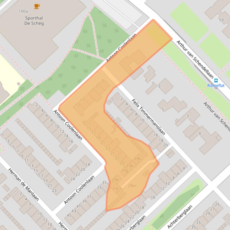 Kaart van postcodegebied 1422GM.