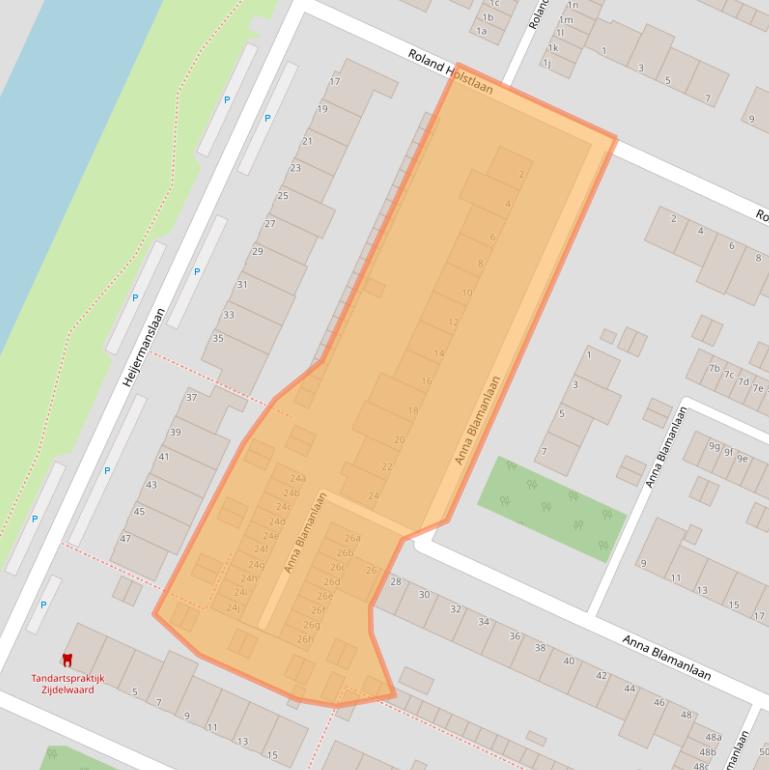 Kaart van postcodegebied 1422GX.