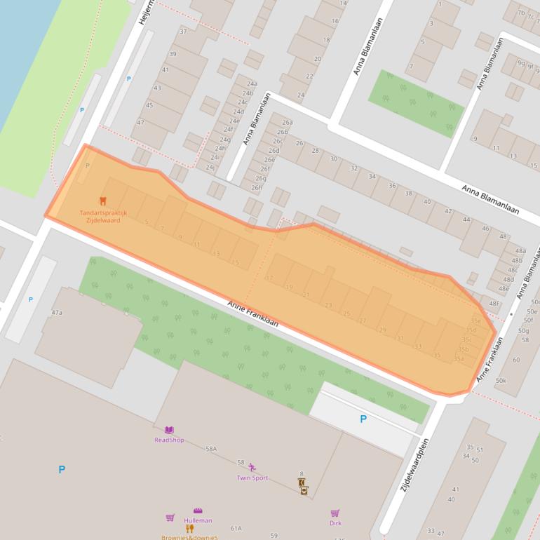 Kaart van postcodegebied 1422HC.