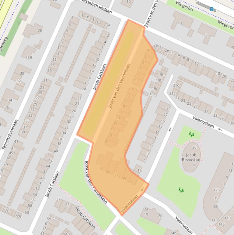 Kaart van postcodegebied 1422HK.