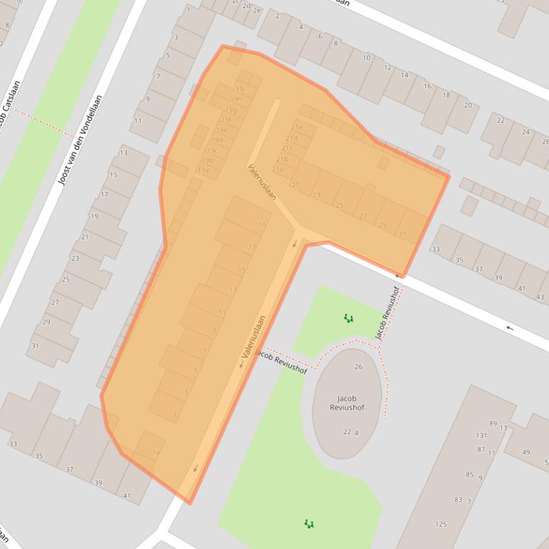 Kaart van postcodegebied 1422HR.