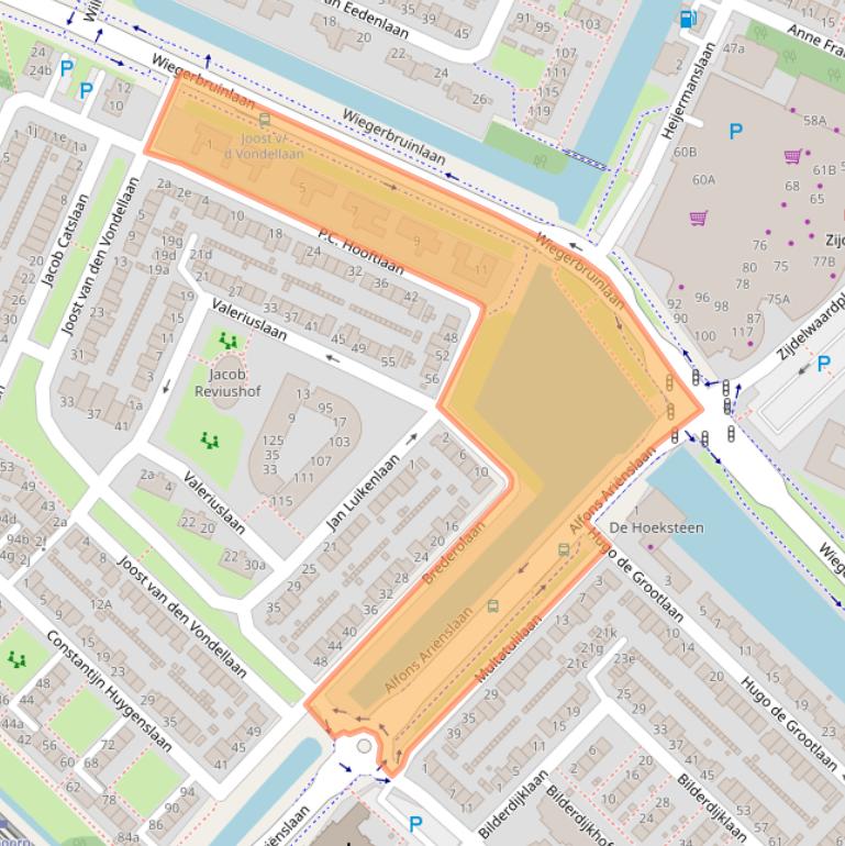 Kaart van postcodegebied 1422JH.
