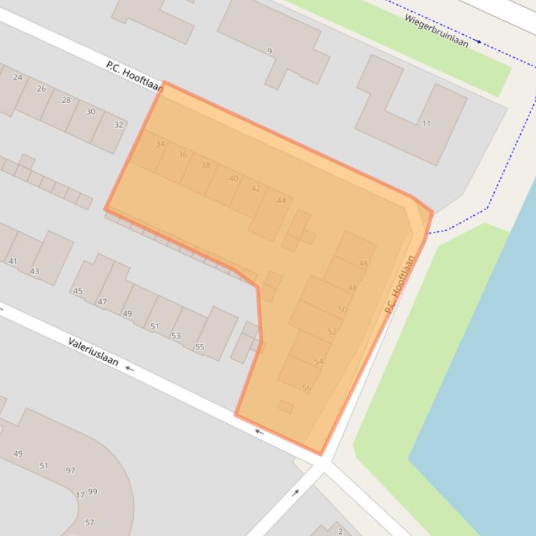 Kaart van postcodegebied 1422JK.