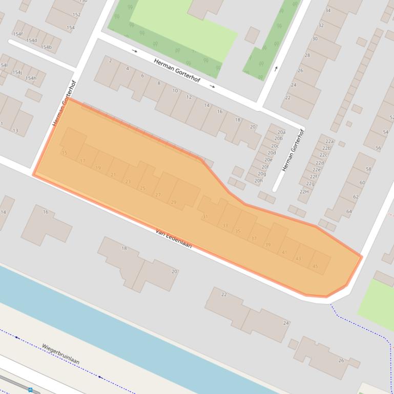 Kaart van postcodegebied 1422JM.