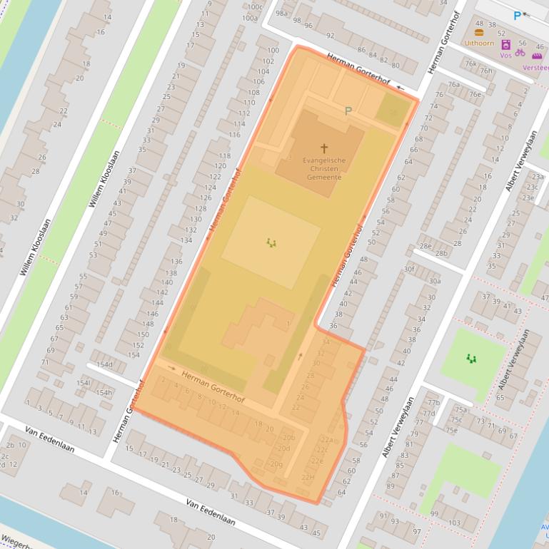 Kaart van postcodegebied 1422JP.